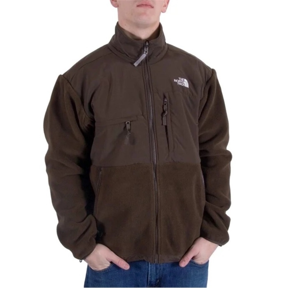 The North Face Denali Full Zip Polartec Fleece Jacket Brown Sz L